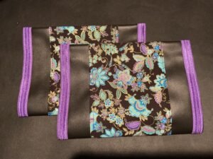 China Flowers Purple Trim