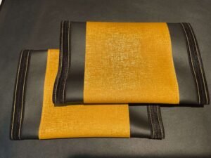 Gold Fabric Leather