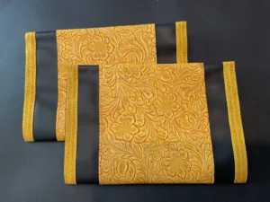 Gold Flower Leather