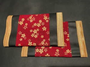 Burgandy Gold Flowers