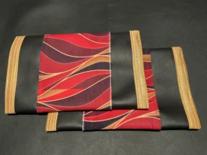 Burgandy Gold Swirl