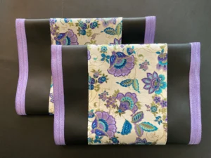 Cream Purple Flowers