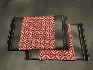Cream Red Diamonds