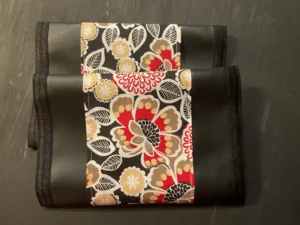 Red Flowers Black Trim