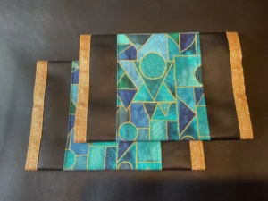 Turquoise Gold Circles