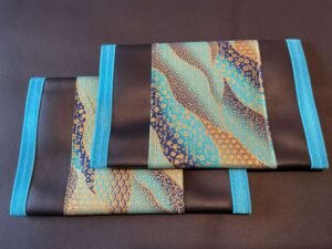 Turquoise Navy Blue Trim