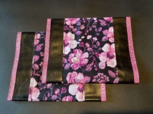 Black Pink Flowers