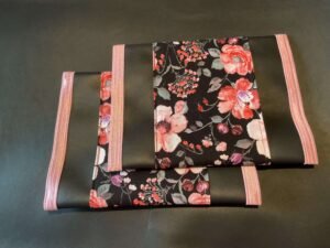 Black Pink Flowers