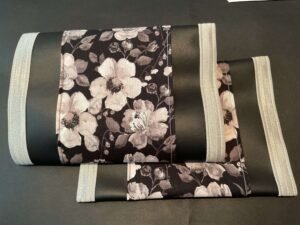 Black Silver Flowers