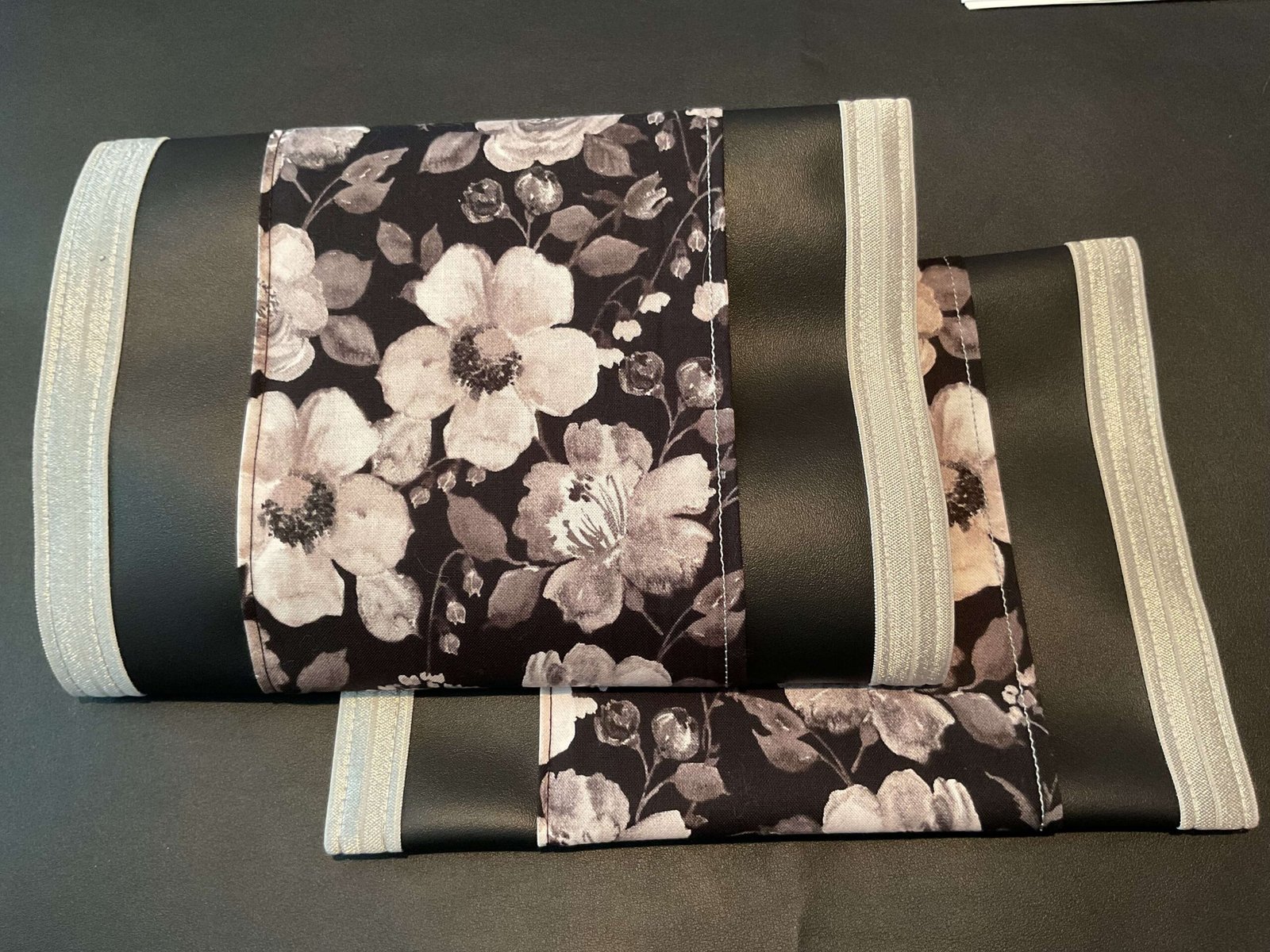 Black Silver Flowers
