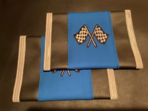 Blue Flag Satin Trim
