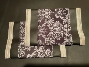 Gray Black Damask