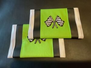 Green  Double Flag