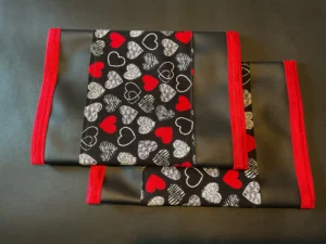 Black Red Gray Hearts.