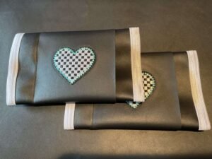 Race Heart Flag Leather