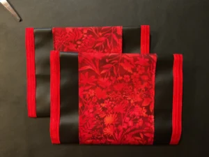 Red Flowers Red Trim