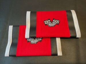 Red Race Day Fabric