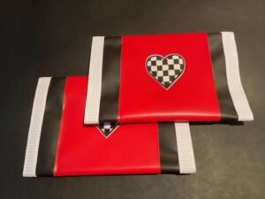 Red Race Heart Thick Trim