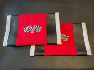 Small Red Double Flag