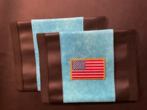 Turquoise Flag Black Trim