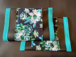 Turquoise White Flowers