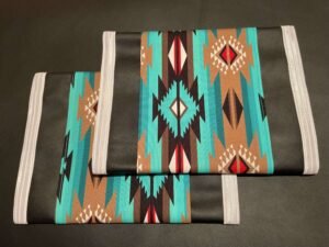 Turquoise White Trim
