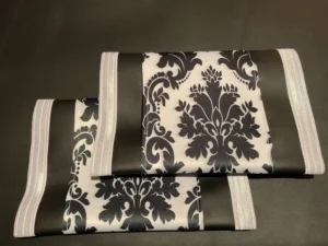 White Black Damask