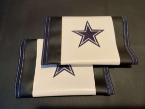 White Blue Leather Star