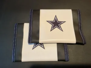 White Leather Blue Star