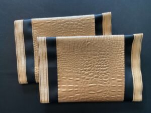 Gold Black Stiching
