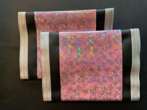 Holographic Roses Gray Trim