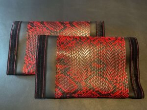 Red Black Snake Skin
