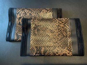 Tan Black Snake Skin