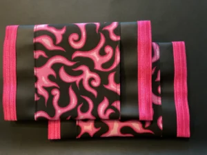 Black Pink Flames Pinl Trim