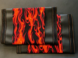 Black Red Orange Flames