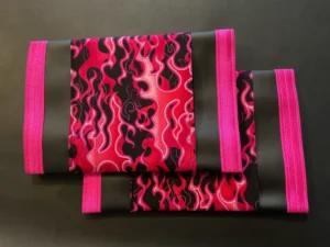 Black White Pink Flames