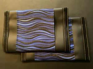 Blue Black Gold Waves