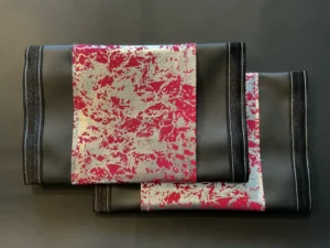 Matalic Silver Burgandy