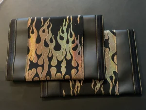 Matalic gold Flames