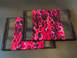 Pink Black White Flames