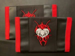 Red 3 Headded Skulls