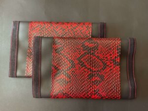 Red Black Snake Skin