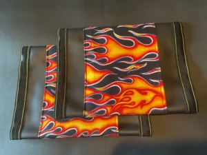Red Yellow Black White Flames
